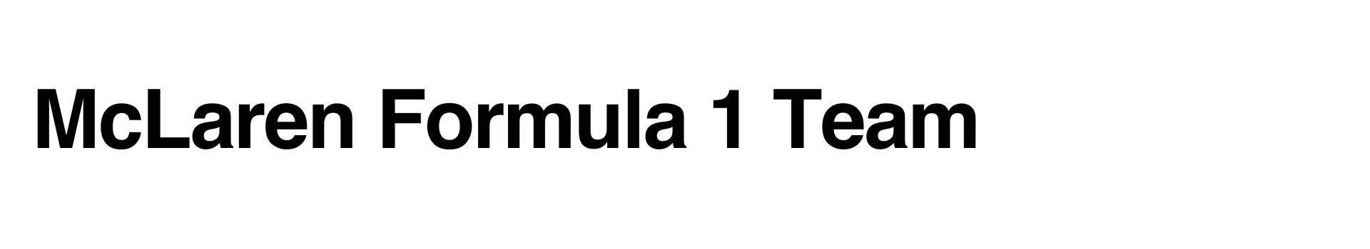 McLaren Formula 1 Team