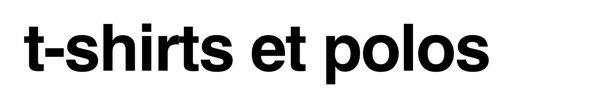 T-shirts et Polos T-shirts et Polos