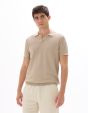 Polo piqué regular 100% Coton tricot - beige