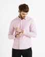 Chemise  slim 100% coton oxford - rose