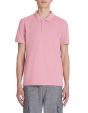 Polo piqué straight en coton - rose foncé