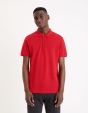 Polo piqué 100% coton - rouge