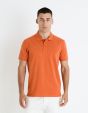 Polo piqué 100% coton - orange