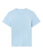 T-shirt straight col rond 100% coton - bleu clair
