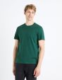 T-shirt col rond 100% coton - vert