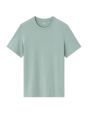 T-shirt regular col rond 100% coton - bleu clair