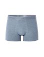Boxer en coton stretch uni - bleu chiné