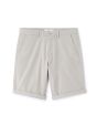 Bermuda chino en coton stretch - gris clair