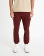 Pantalon slim cargo - bordeaux