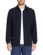 Chemise overshirt en coton stretch - marine