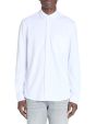 Chemise regular piqué coton stretch - blanc