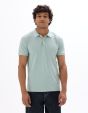 Polo slim coton stretch - turquoise