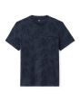 T-shirt straight col rond 100% coton - marine