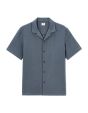Chemisette regular slubbés 100% coton - bleu gris