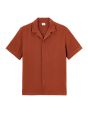 Chemisette regular slubbés 100% coton - marron
