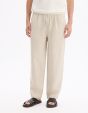 Pantalon loose 100% lin - naturel
