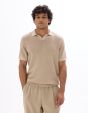 Polo regular en maille 100% coton - sand