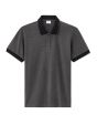 Polo regular jersey en coton stretch - anthracite