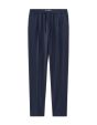 Pantalon 24H straight stretch en toile - marine