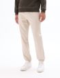 Pantalon cargo straight coton stretch - beige clair