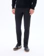 Pantalon chino slim en maille - noir