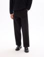 Pantalon chino baggy 100% coton - noir