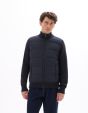 Veste blouson en maille milano 100% coton - marine