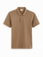 Polo piqué 100% coton - taupe