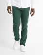Pantalon chino slim twill stretch - vert