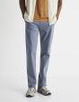 Pantalon chino straight twill stretch - bleu acier