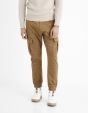 Pantalon cargo - camel