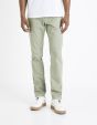 Pantalon chino slim twill stretch - vert