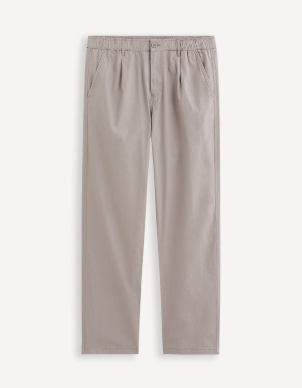 Pantalon chino straight - gris