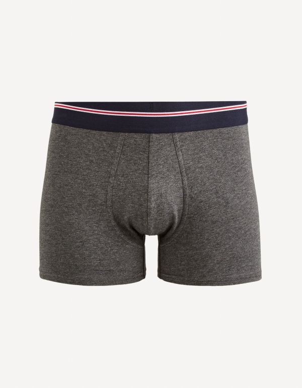 Boxer en coton stretch - anthracite