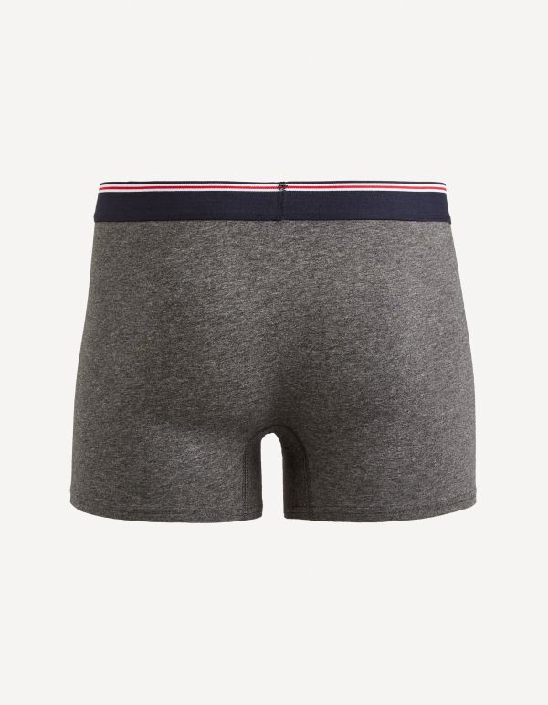 Boxer en coton stretch - anthracite