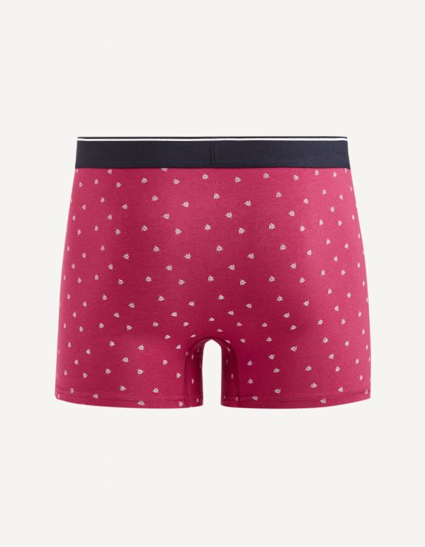 Boxer en coton stretch - bordeaux