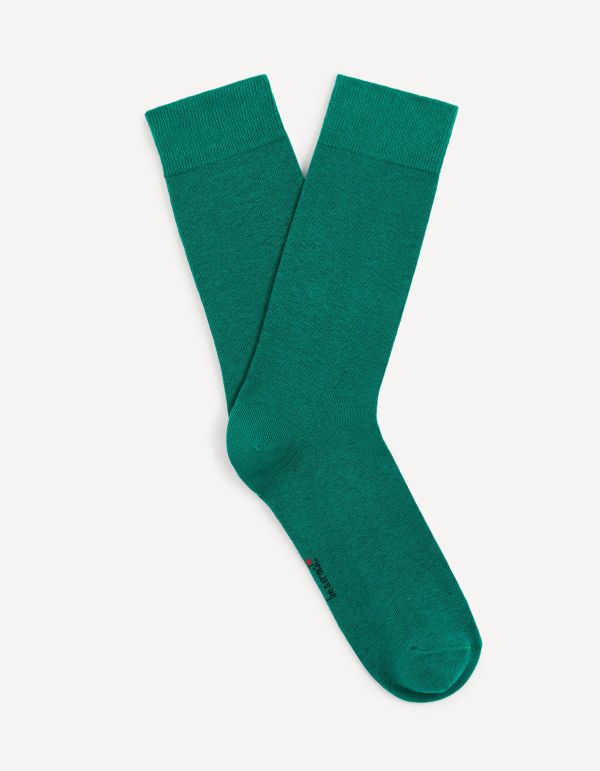Chaussettes hautes coton - vert
