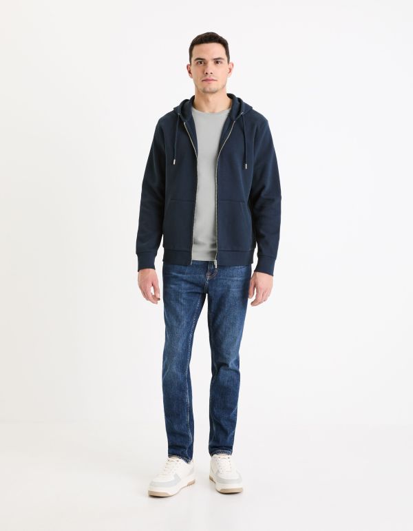 T-shirt col rond coton stretch - gris