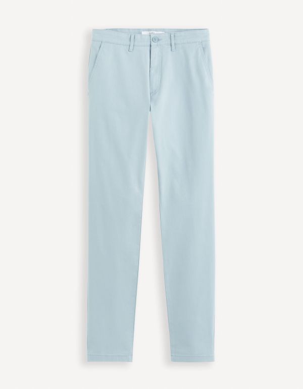 Pantalon chino slim - bleu ciel