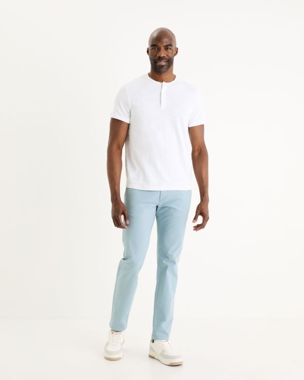Pantalon chino slim - bleu ciel