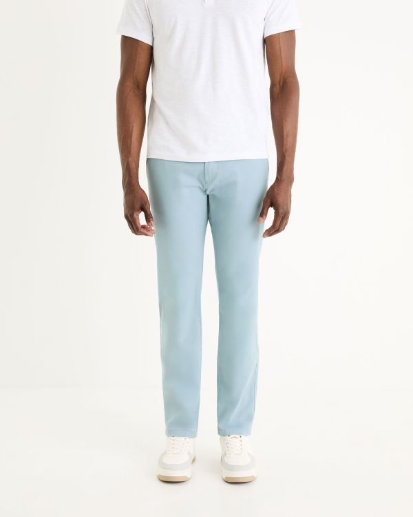 Pantalon chino slim - bleu ciel
