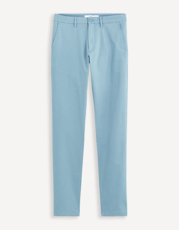 Pantalon chino slim  - bleu