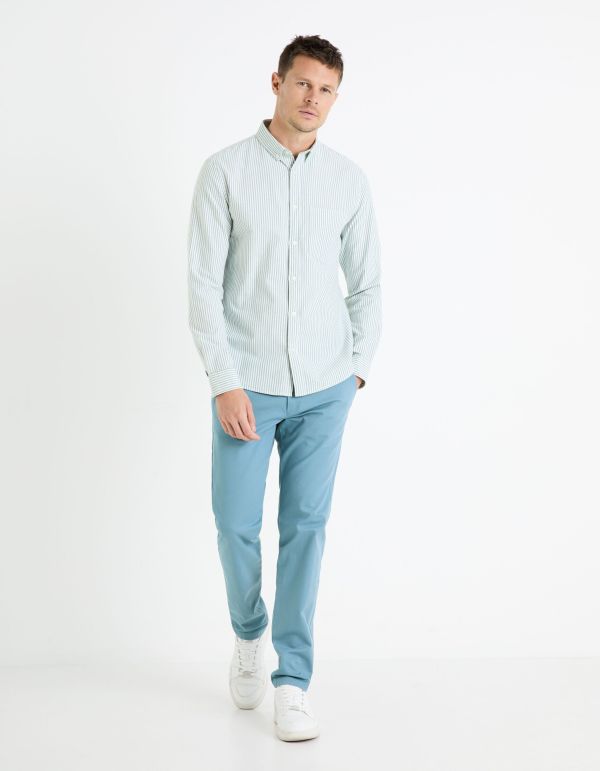 Pantalon chino slim  - bleu