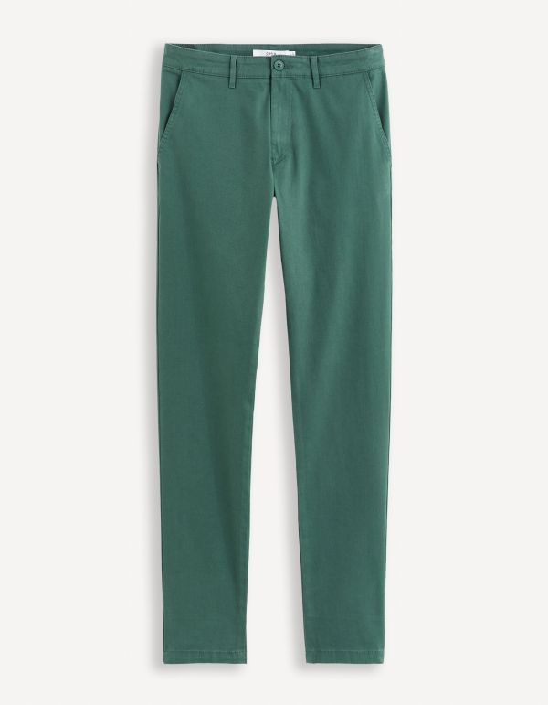 Pantalon chino slim  - vert