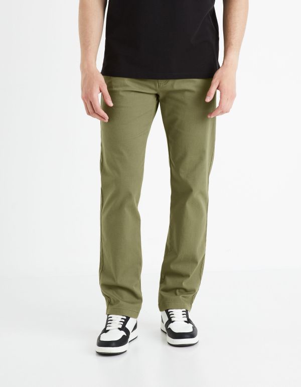 Pantalon chino straight  - kaki
