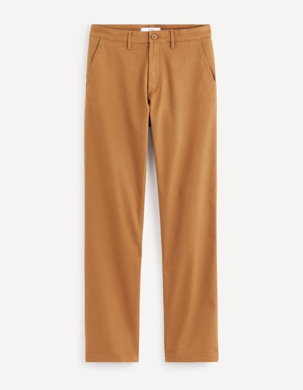 Pantalon chino straight - caramel