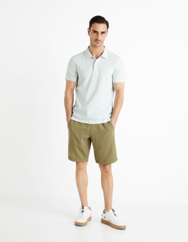 Polo piqué 100% coton - bleu clair