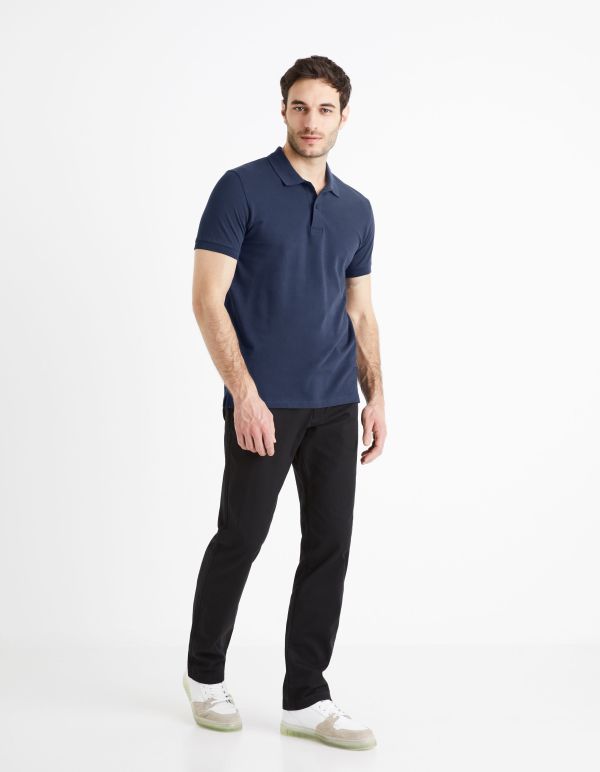 Polo piqué 100% coton - marine