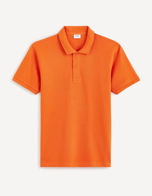 Polo piqué 100% coton - orange