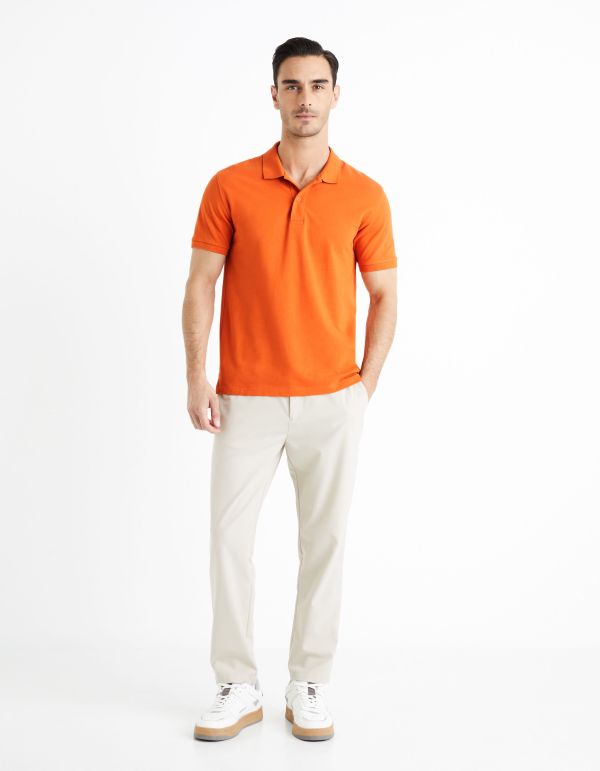 Polo piqué 100% coton - orange